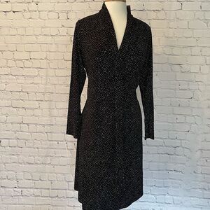 J. Jill Wearever Collection Faux Wrap Dress